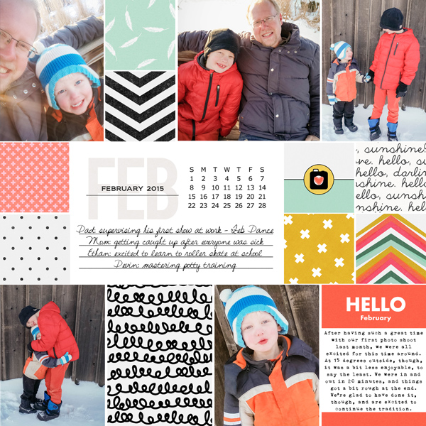 February Title Page | Left