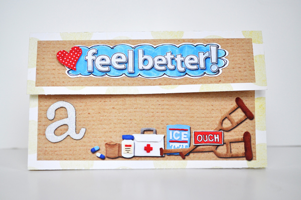 Feel better gift card holder