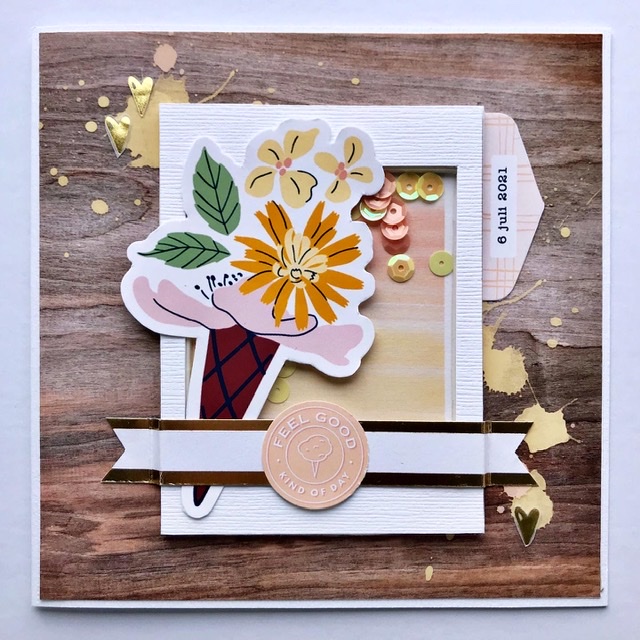 Feel Good shaker card