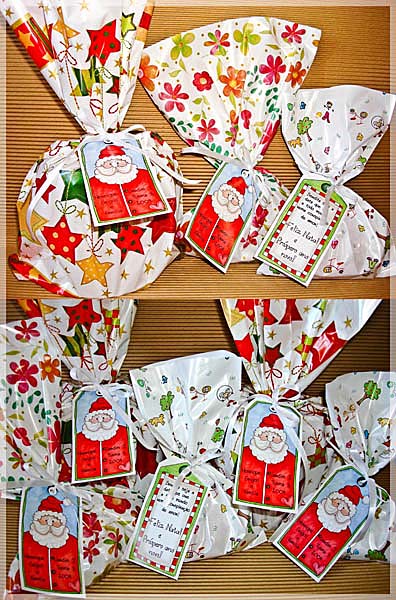 Festive gifty tags
