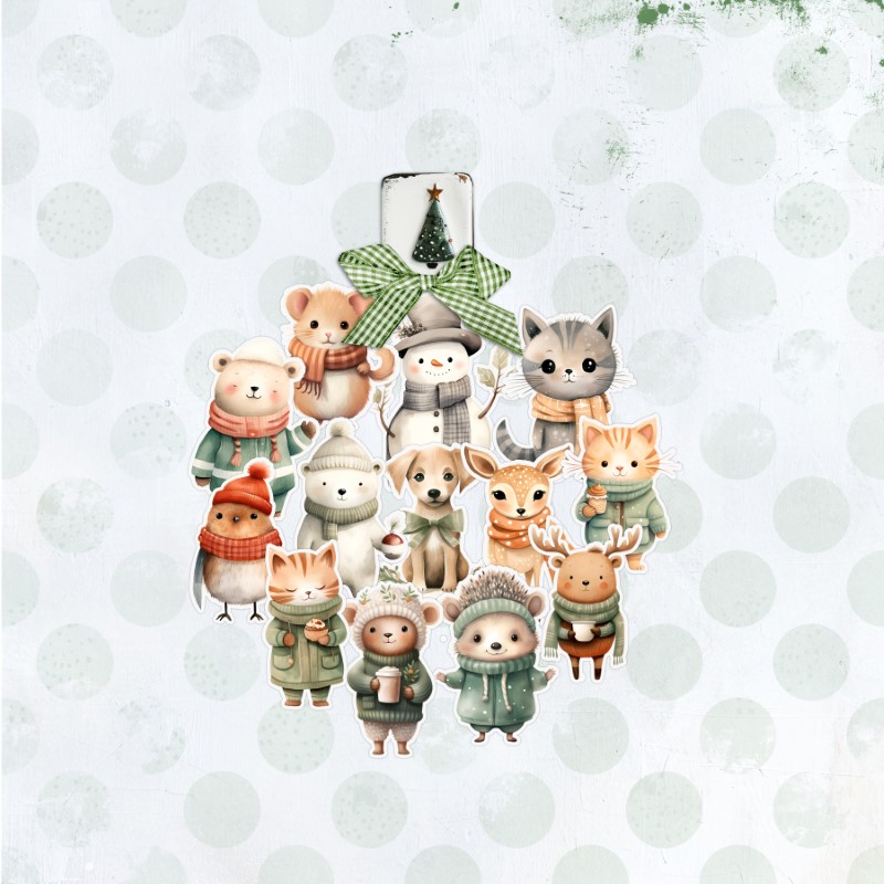 Filled Festive Shapes - Ornament