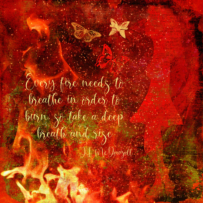 Fire - October Art Journal Muse Week 3