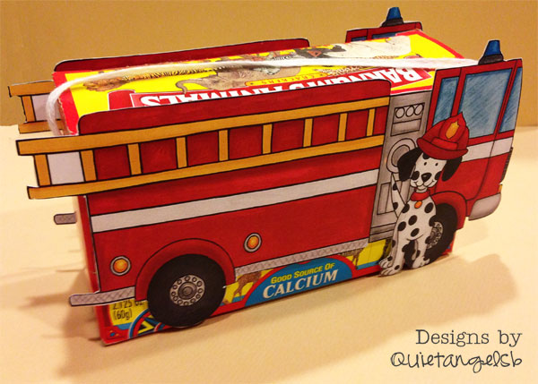Fire Truck Animal Cracker Box