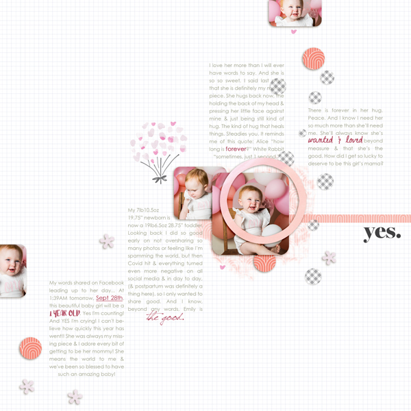 First Birthday Words