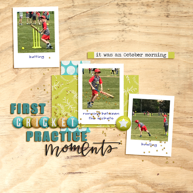 First Cricket Practice Moments - Template Challenge