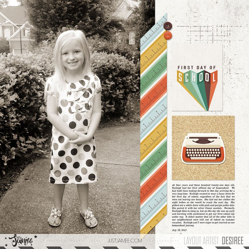 First Day of School- July 2013