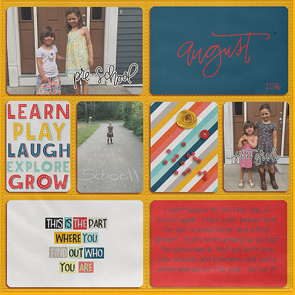 First Days of School 2016