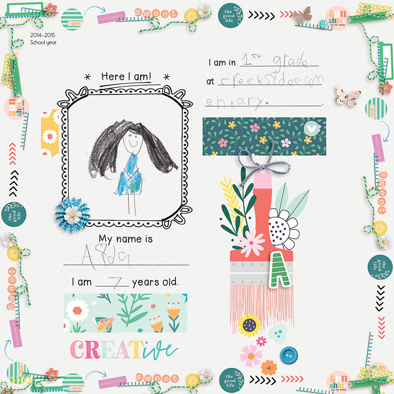 first grade memory book