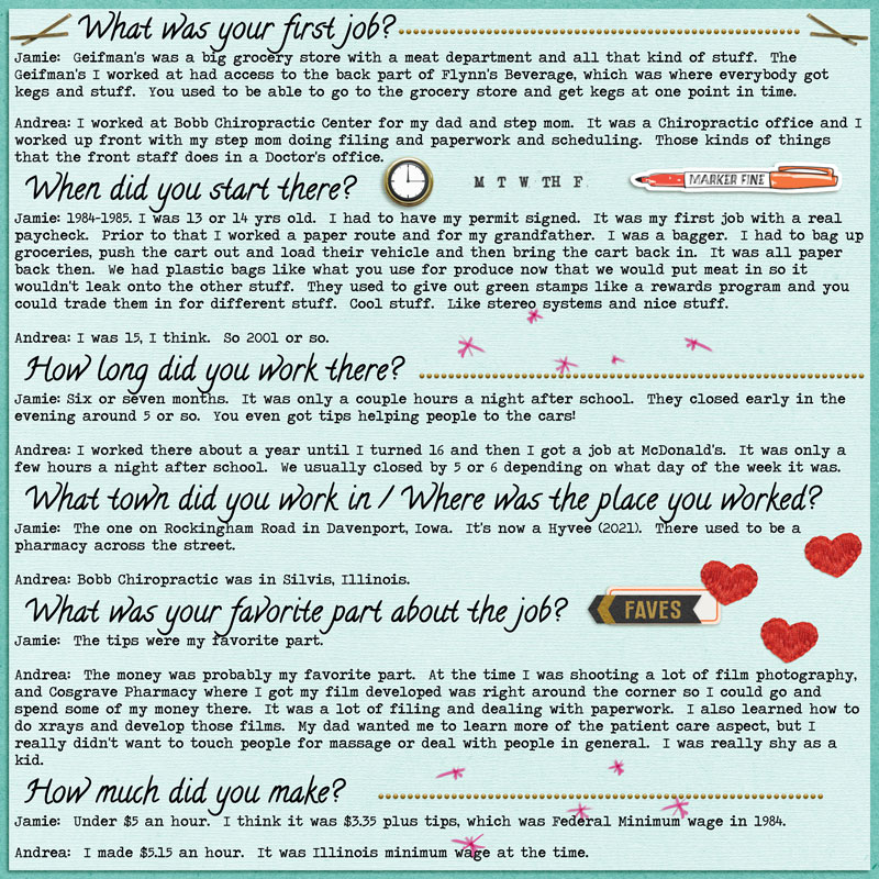 First Jobs - Interview with Jamie and myself
