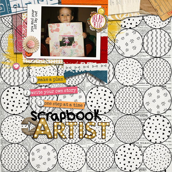 first scrapbook lo