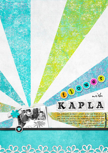Flower with Kapla