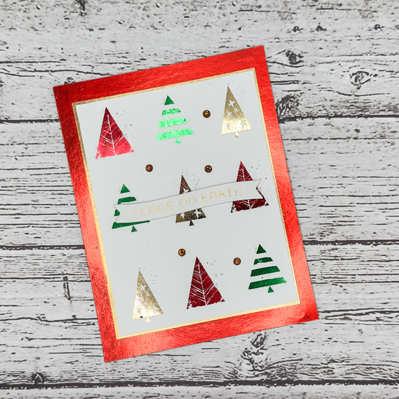 Foiled Christmas Card