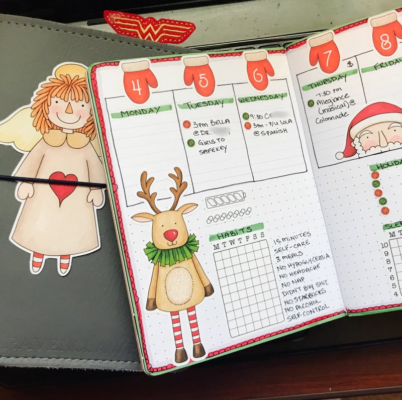 Folksy Christmas Planner