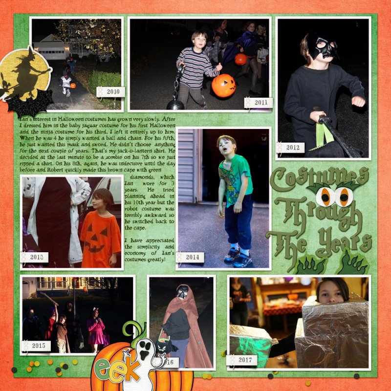 Font Memories -- Costumes Through The Years