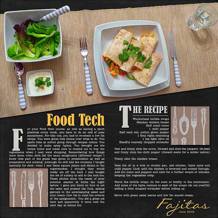 Food Tech Fajitas (MOC5 day 10)