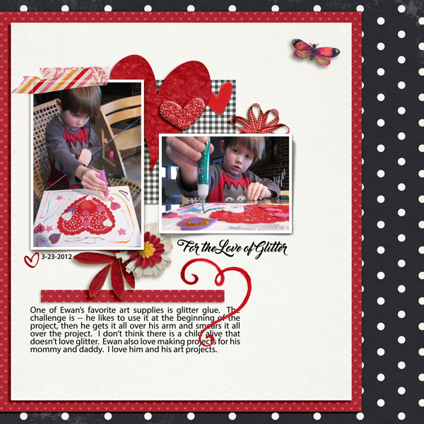 For the Love of Glitter - Feb. BYOC Challenge