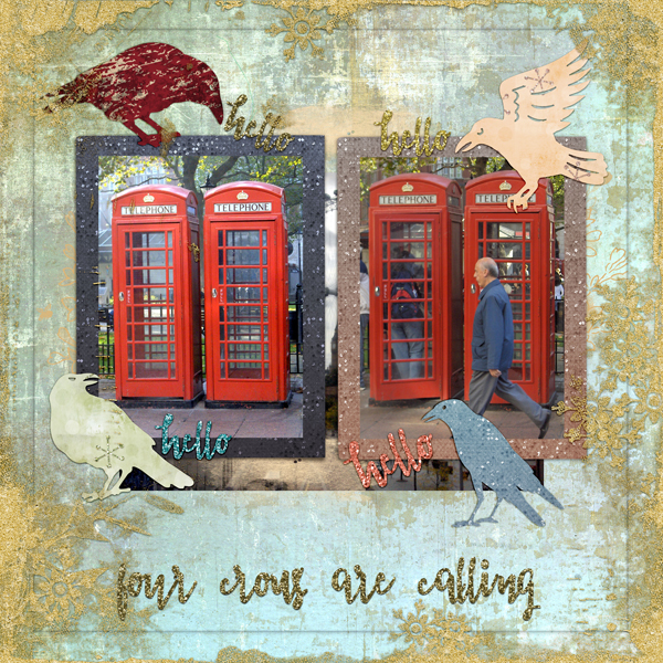 Four Calling Crows