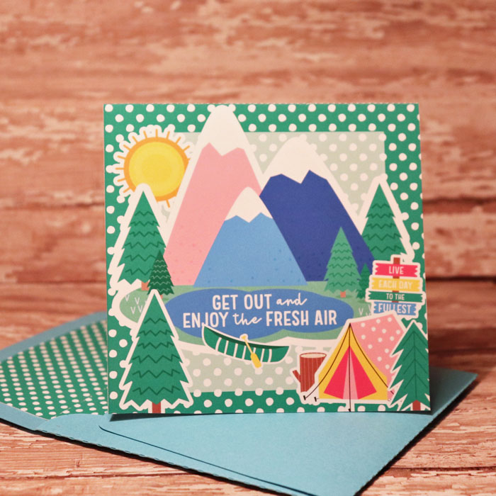 Fresh Air card with matching envie