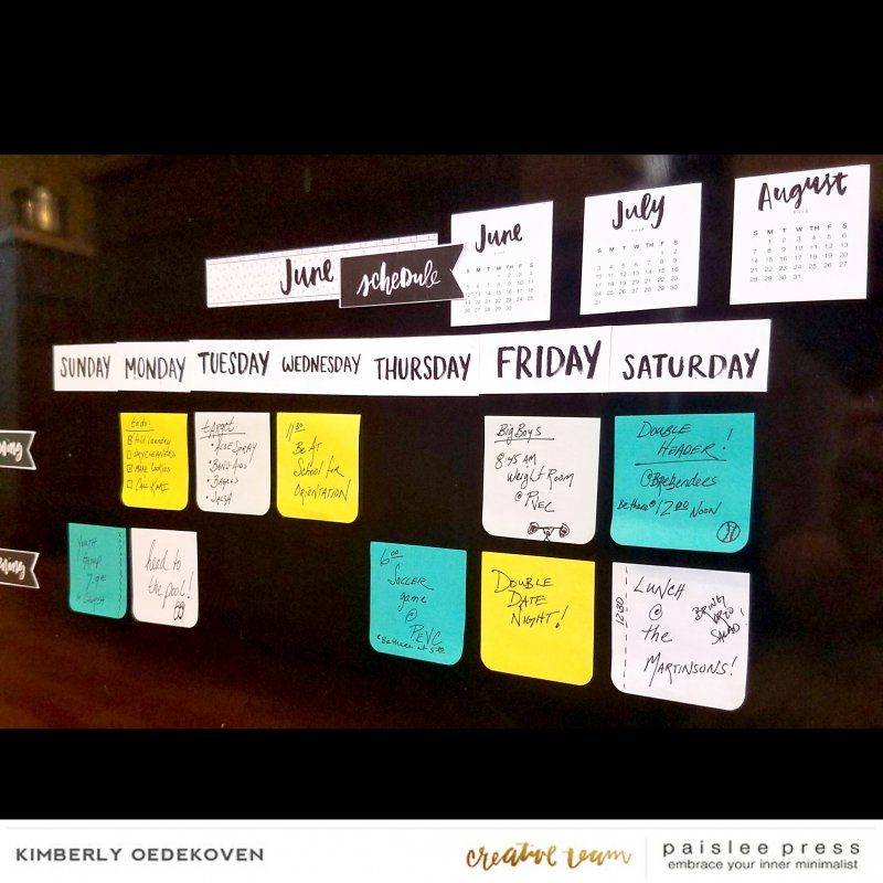 Fridge Schedule