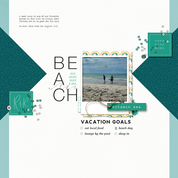 From the TLP blog: One Template 4 Ways | Beach Goals