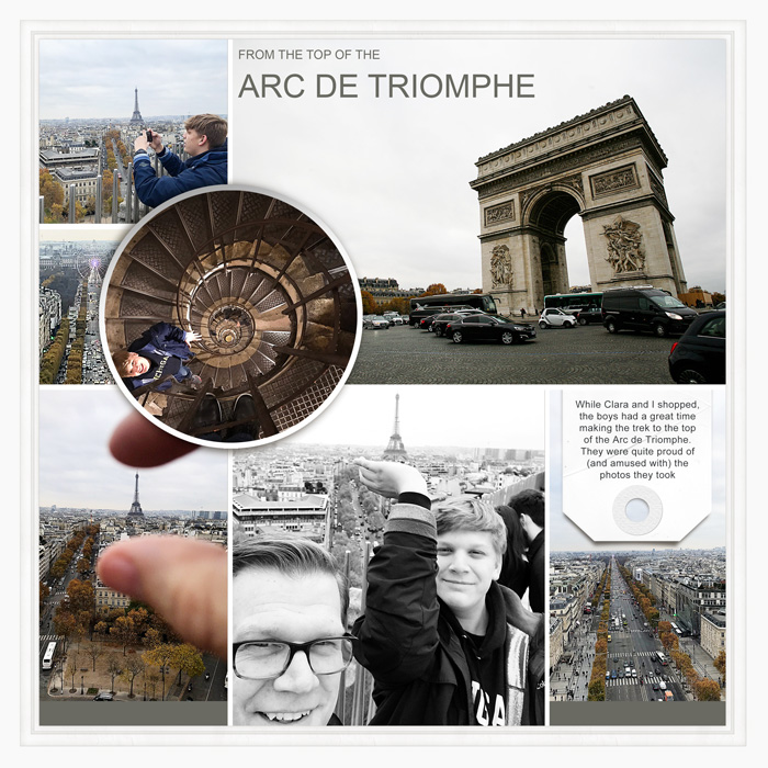 From the top of the Arc de Triomphe