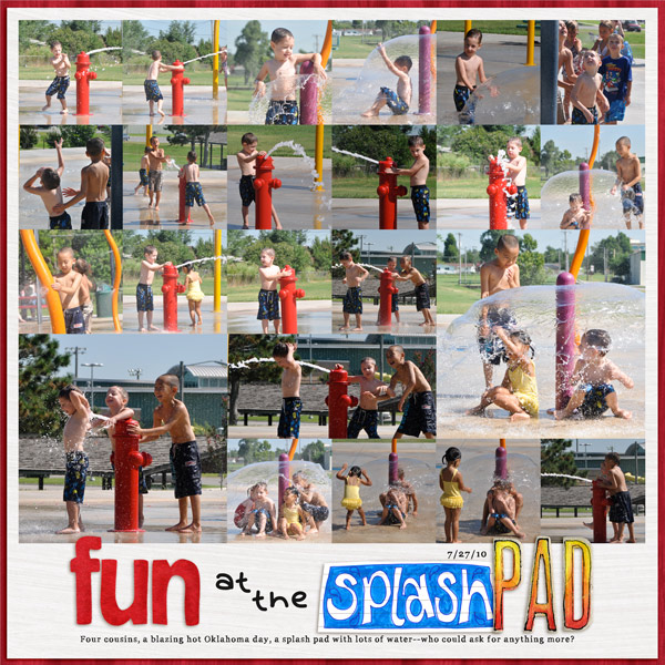 fun at the splash pad