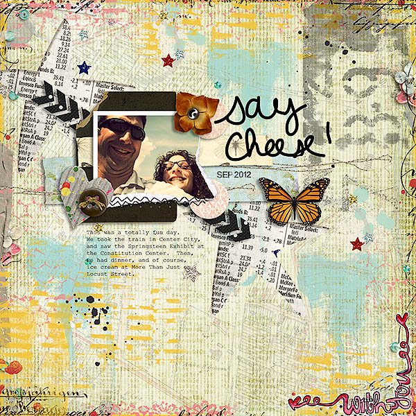 Fun Summer Day - Blended Paper Challenge