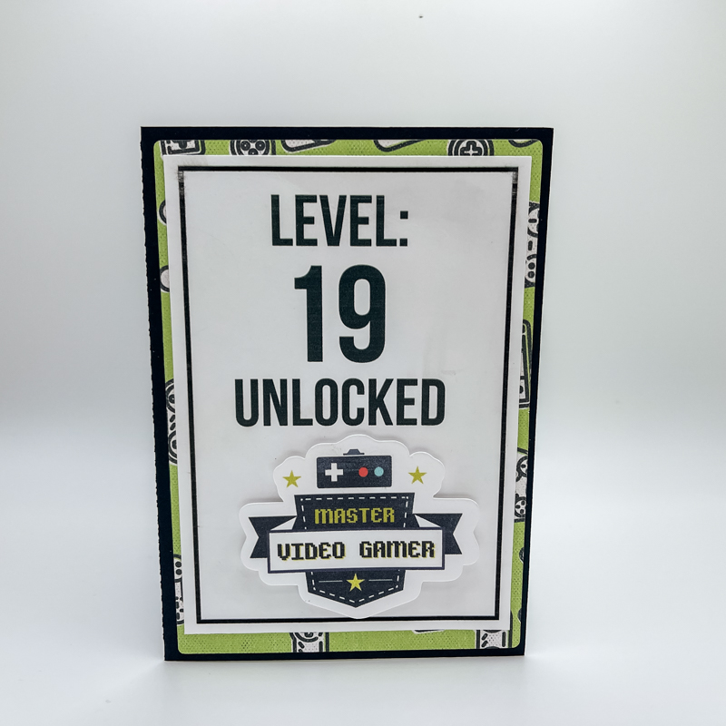 Gaming Birthday Card Outside