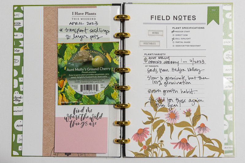 Gardening Journal | Hybrid Project from the TLP Blog