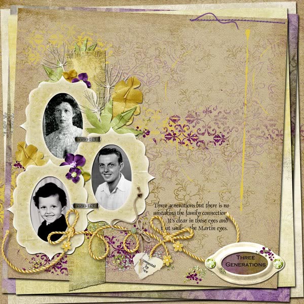 Generations Scrapbook Page