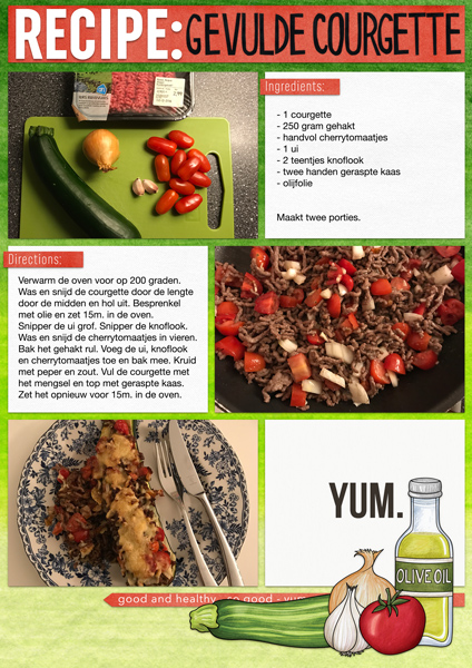 Gevulde courgette