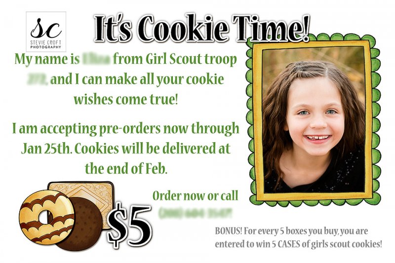 Girl Scout Cookie Advertisment