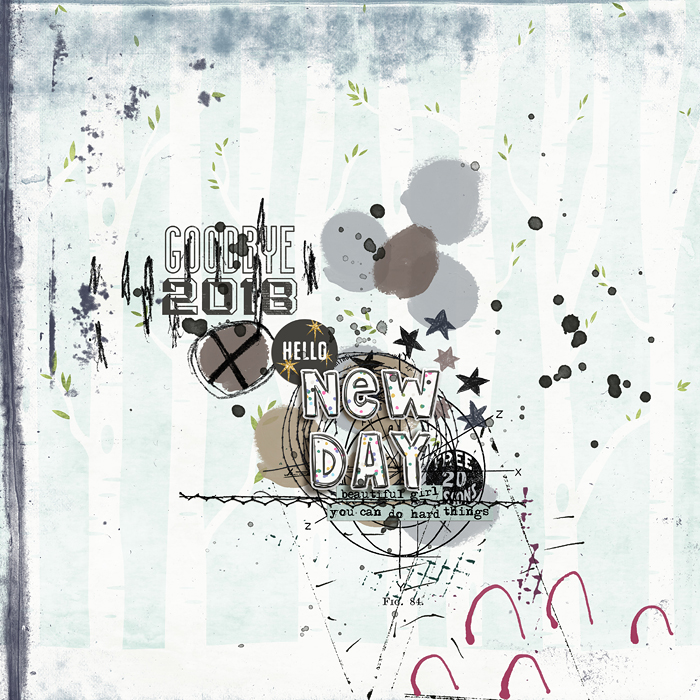 Good Bye 2018 - Make Art & Journal Challenge #5