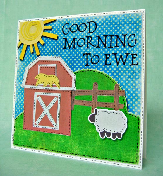 Good Morning to Ewe! (hybrid card)
