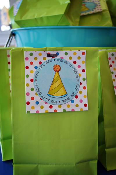 Goody bag tags