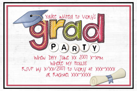 Grad Party Invite