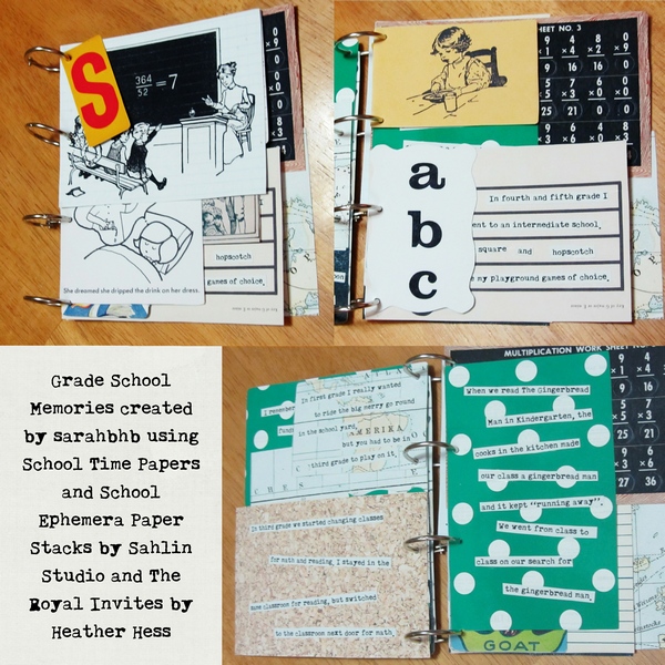 Grade School Memories Hybrid Mini Book