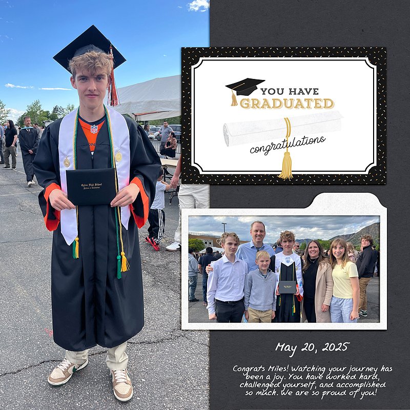graduation - left side