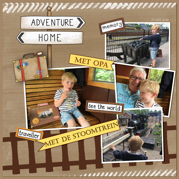 Grandfather & Grandson by Steam train