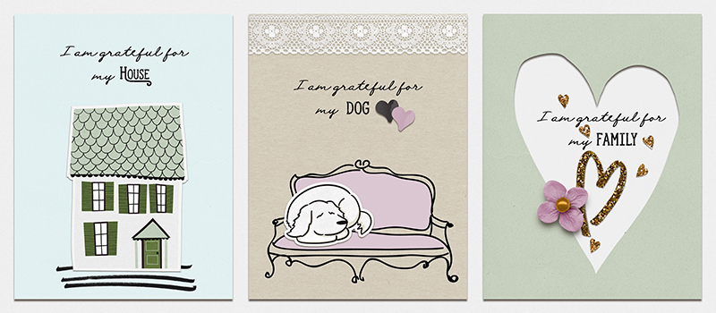 Gratitude affirmation cards