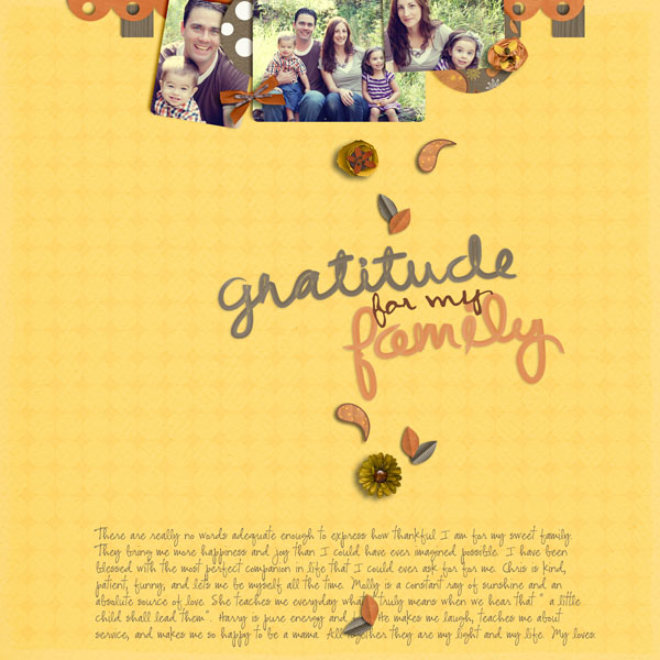gratitude for my family