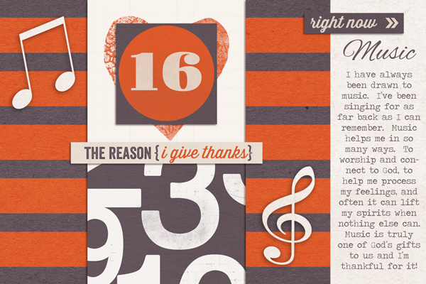Gratitude Journal Mini Album Page 16