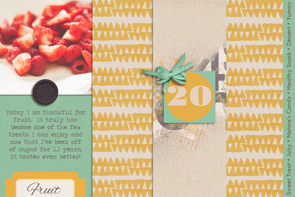 Gratitude Journal Mini Album Page 20