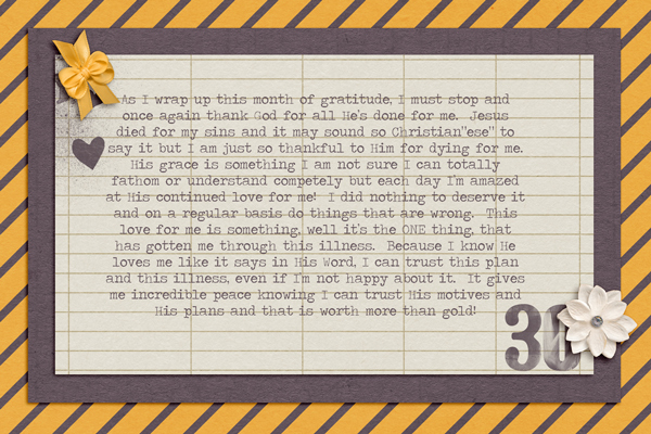 Gratitude Journal Mini Album Page 30