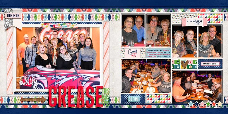 Grease - Oma's 80th birthday - 24x12