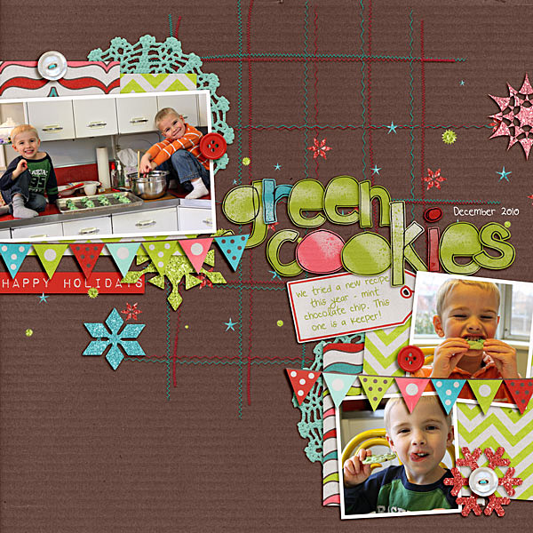 green cookies