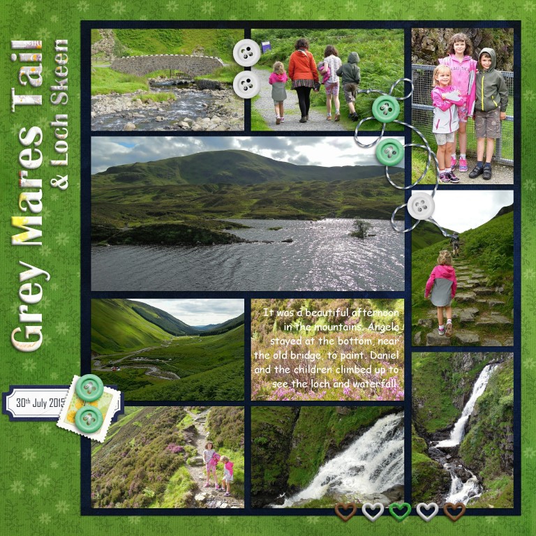 Grey Mares Tail and Loch Skeen