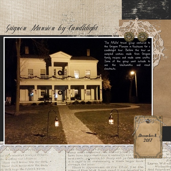 Grignon Mansion By Candlelight