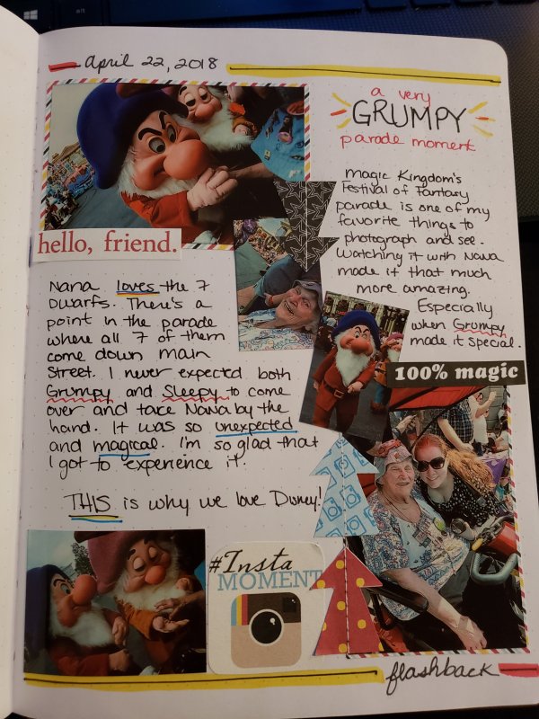 Grumpy Parade Moment Jorurnal Page