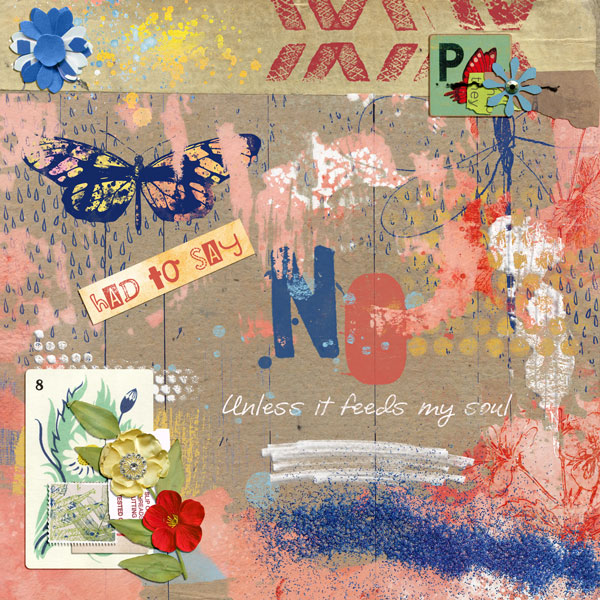 Had to Say No - April Art Journal Muse Week 1